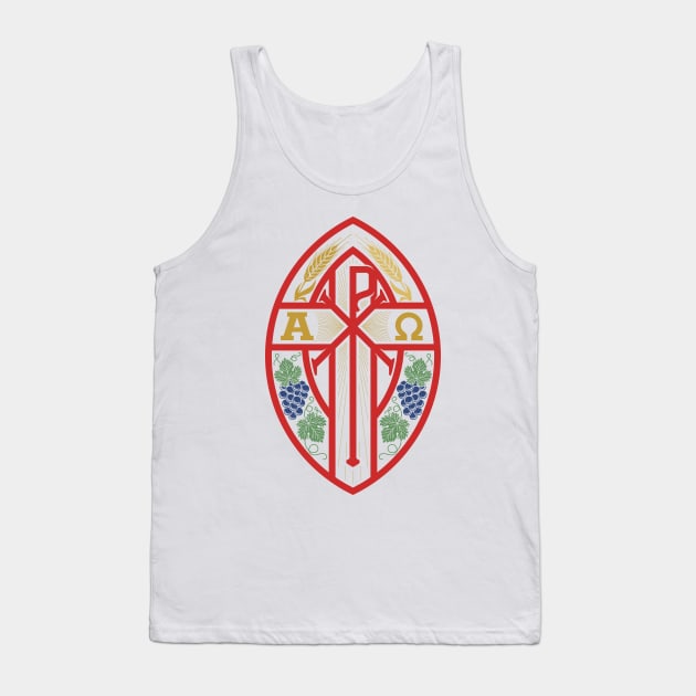 Monogram of Jesus Christ - Chrismon Tank Top by Reformer